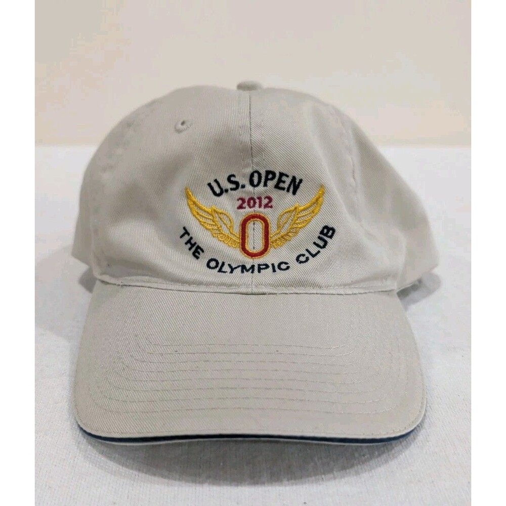 U.S. OPEN 2012 The Olympic Club Golf Adjustable Beige Cap Hat USGA